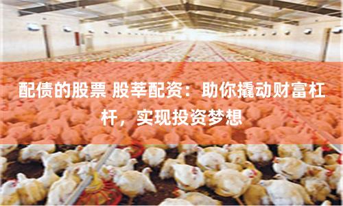 配债的股票 股莘配资：助你撬动财富杠杆，实现投资梦想